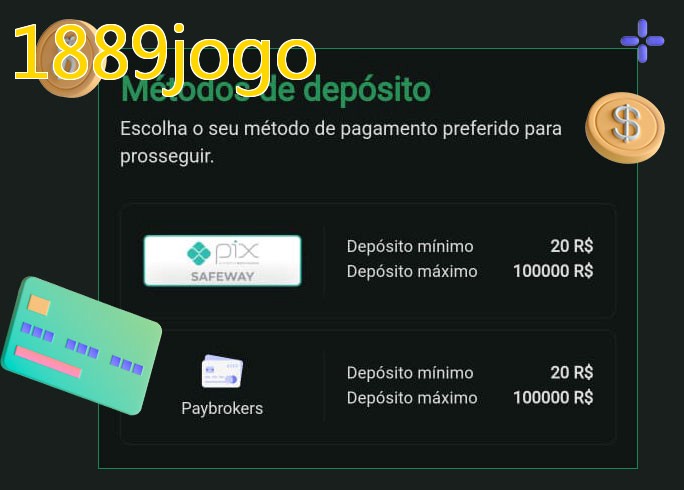 O cassino 1889jogobet oferece uma grande variedade de métodos de pagamento